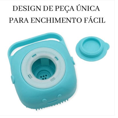 Escova De Banho P/ Pets Massageador